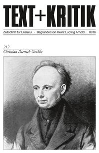 Produktbild: TEXT+KRITIK 212 - Christian Dietrich Grabbe
