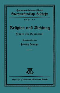 Produktbild: Religion und Dichtung