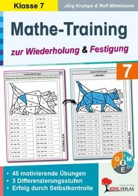 Produktbild: Mathe-Training zur Wiederholung und Festigung / Klasse 7