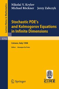 Produktbild: Stochastic PDE's and Kolmogorov Equations in Infinite Dimensions