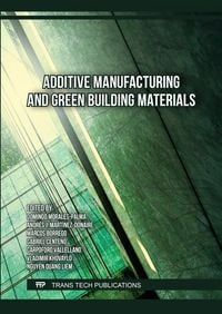 Produktbild: Additive Manufacturing and Green Building Materials