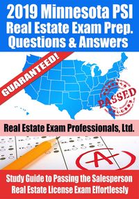 Produktbild: 2019 Minnesota PSI Real Estate Exam Prep Questions, Answers & Explanations: Study Guide to Passing the Salesperson Real Estate License Exam Effortless