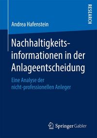 Produktbild: Nachhaltigkeitsinformationen in der Anlageentscheidung