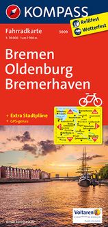 Bild vom Artikel KOMPASS Fahrradkarte 3009 Bremen, Oldenburg, Bremerhaven, 1:70.000 vom Autor Kompass-Karten GmbH