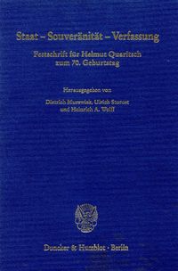 Produktbild: Staat - Souver&auml;nit&auml;t - Verfassung.