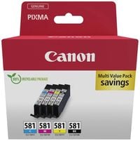 Produktbild: Canon Druckerpatrone CLI-581 C/M/Y/BK Multipack Original Kombi-Pack Schwarz, Cyan, Magenta, Gelb 2103C007
