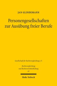 Produktbild: Personengesellschaften zur Aus&uuml;bung freier Berufe