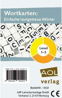 Produktbild: Wortkarten: Einfache lautgetreue W&ouml;rter