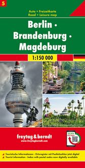 Produktbild: Freytag & berndt Stra&szlig;enkarte Berlin - Brandenburg - Magdeburg 1:150.000