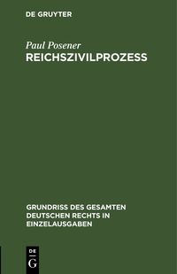 Produktbild: Reichszivilproze&szlig;