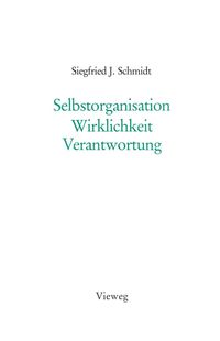 Produktbild: Selbstorganisation Wirklichkeit Verantwortung