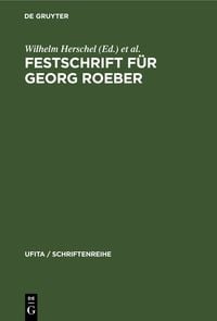 Produktbild: Festschrift f&uuml;r Georg Roeber