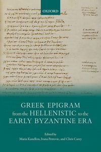Produktbild: Greek Epigram from the Hellenistic to the Early Byzantine Era