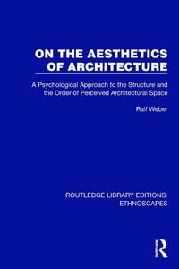 Produktbild: On the Aesthetics of Architecture