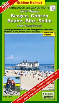 Produktbild: Insel R&uuml;gen: Bergen, G&ouml;hren, Baabe, Binz, Sellin und Umgebung Radwander- und Wanderkarte 1 : 35 000
