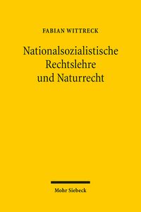 Produktbild: Nationalsozialistische Rechtslehre und Naturrecht