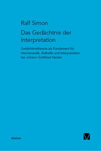 Produktbild: Das Ged&auml;chtnis der Interpretation