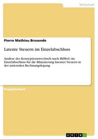 Produktbild: Latente Steuern im Einzelabschluss