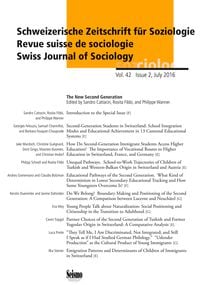 Produktbild: Schweizerische Zeitschrift f&uuml;r Soziologie 42/2