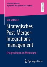 Produktbild: Strategisches Post-Merger-Integrationsmanagement