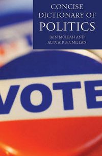 Produktbild: The Concise Oxford Dictionary of Politics