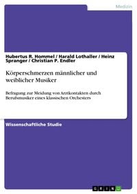 Produktbild: K&ouml;rperschmerzen m&auml;nnlicher und weiblicher Musiker