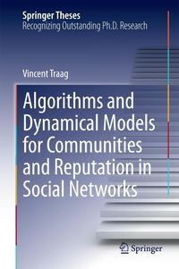 Produktbild: Algorithms and Dynamical Models for Communities and Reputation in Social Networks