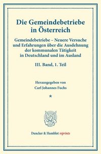 Produktbild: Die Gemeindebetriebe in &Ouml;sterreich.
