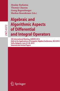 Produktbild: Algebraic and Algorithmic Aspects of Differential and Integral Operators