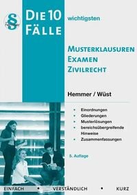Produktbild: 10 F&auml;lle Musterklausuren Examen Zivilrecht