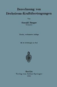 Produktbild: Berechnung von Drehstrom-Kraft&uuml;bertragungen