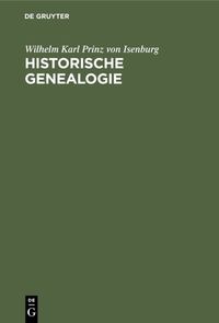 Produktbild: Historische Genealogie