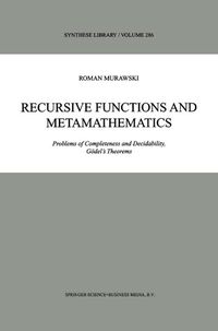 Produktbild: Recursive Functions and Metamathematics