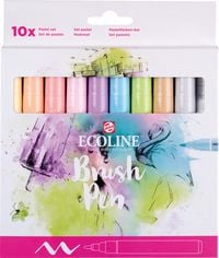 Produktbild: TALENS ECOLINE&reg; Brush Pen Pastel, 10 Farben Pastel Kartonetui