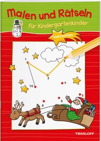 Produktbild: Malen und R&auml;tseln f&uuml;r Kindergartenkinder. Weihnachten.