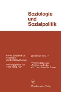 Produktbild: Soziologie und Sozialpolitik