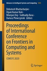 Produktbild: Proceedings of International Conference on Frontiers in Computing and Systems