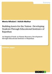 Produktbild: Building Assets for the Nation - Developing Students Through Educational Institutes of Rajasthan