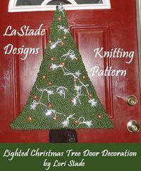 Produktbild: Lighted Christmas Tree Door Decoration Knitting Pattern