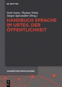 Produktbild: Handbuch Sprache im Urteil der &Ouml;ffentlichkeit