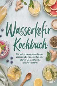Produktbild: Wasserkefir Kochbuch: Die leckersten probiotischen Wasserkefir Rezepte f&uuml;r eine starke Gesundheit & gesunden Darm