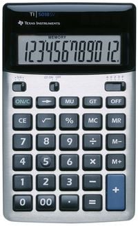 Produktbild: TEXAS INSTRUMENTS Grundrechner TI-5018 SV
