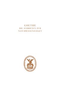 Produktbild: Goethe. Die Schriften zur Naturwissenschaft (Leopoldina)
