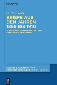 Produktbild: Briefe aus den Jahren 1869 bis 1910