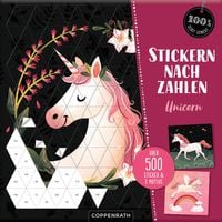 Stickern nach Zahlen Unicorn
