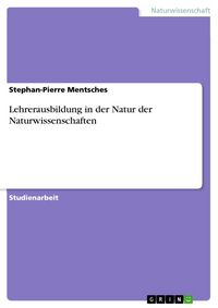 Produktbild: Lehrerausbildung in der Natur der Naturwissenschaften