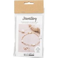 Produktbild: Creativ Company DIY Sets Beads Mini Kreativ Set Schmuck, Armband und Halskette mit Verschluss, Kreativ Box