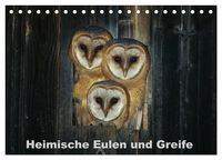 Produktbild: Heimische Eulen und Greife (Tischkalender 2027 DIN A5 quer), CALVENDO Monatskalender