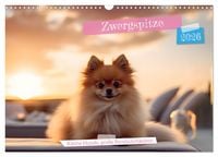 Produktbild: Zwergspitze - kleine Hunde, gro&szlig;e Pers&ouml;nlichkeiten (Wandkalender 2026 DIN A3 quer), CALVENDO Monatskalender