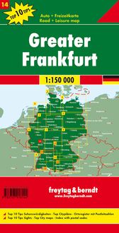 Rund um Frankfurt, Autokarte 1:150.000, Top 10 Tips, Blatt 14
